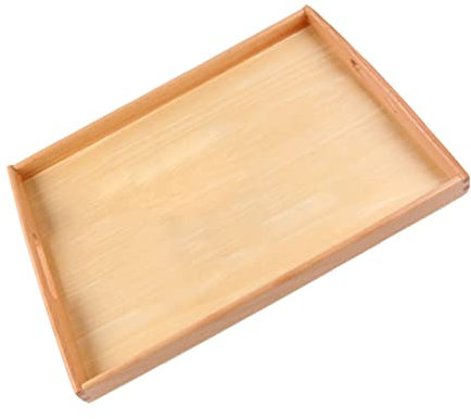 MOTHNUR 1stück Holzspielzeug Aufbewahrungsbox Robuste Montessori Palette Mit Zwei Griffen Für Kindergartenbedarf Zum Organisieren Von Bausteinen Und Spielzeug Strapazierfähig Und Sicher