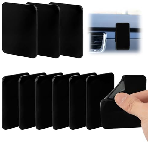 Antirutsch Pads,10 Stück Nano Gel Pad,Waschbare Auto Anti Rutsch Pads | Schwarz,Quadratisch,Antirutsch Pads,10 Stück Nano Gel Pad,Waschbare Auto Anti Rutsch Pads