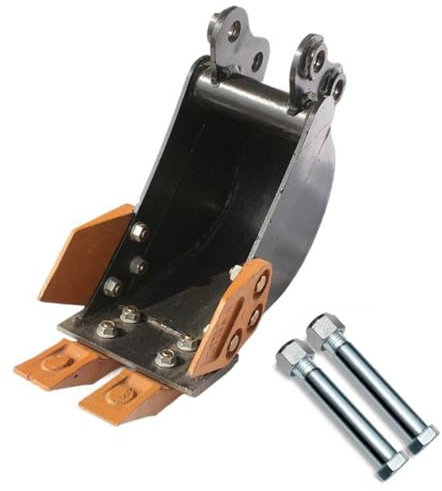 Fabater Godet de Creusement étroit, 7,87po, Accessoires pour Mini-pelle, Pelle Rétrocaveuse Jusqu'à 2 Tonnes, Accessoire de Pelle Robuste, Dents en Acier au Carbone Forgé Boulonnées