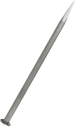 Stone Rock - Cinceles para tallar piedras con punta de 6 mm y punta plana de 12 mm, adecuada para trabajos de escultura de mampostería detallados