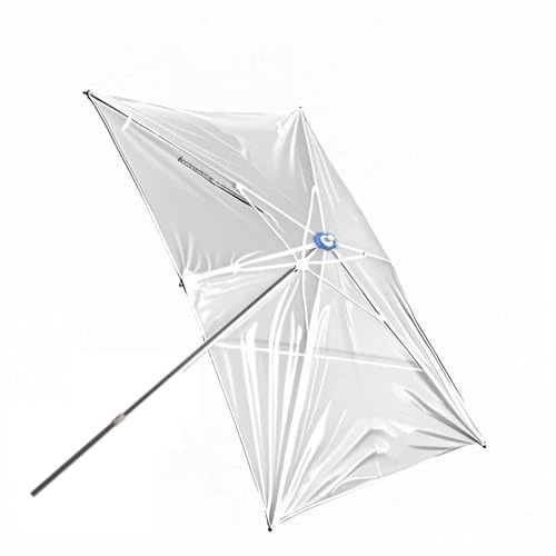 Ombrello da patio, impermeabile, antivento, grande, rettangolare, per matrimoni, piante e balconi (2 x 2 m), Trasparente, 4x2m