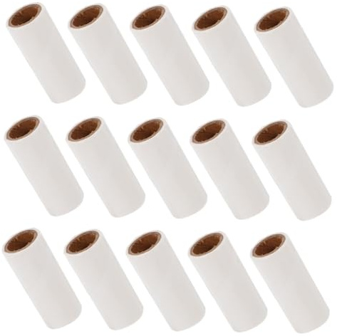 GRIRIW 25pcs Sticky Roller Refills Mini Lint Rollers for Pet Hair Removal Fuzz Remover for Clothes Furniture Couch Carpet Easy Replacement for Roller-style Lint Tools Travel-friendly Pet