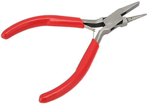 Professionella smyckestänger, trådlindningsverktyg, hårdstål, ergonomiskt gummihandtag, gör-det-själv-pysseltång för smyckestillverkning, pärlbearbetning och elektronisk lindning,