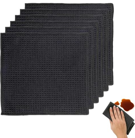 Junhonze 6 Piezas PañOs De Cocina - Cleaning Towels - Bayetas Microfibra, Adecuado para Limpiar Cocinas, Ventanas, BañOs, AutomóViles, CafeteríAs Y Otros Lugares