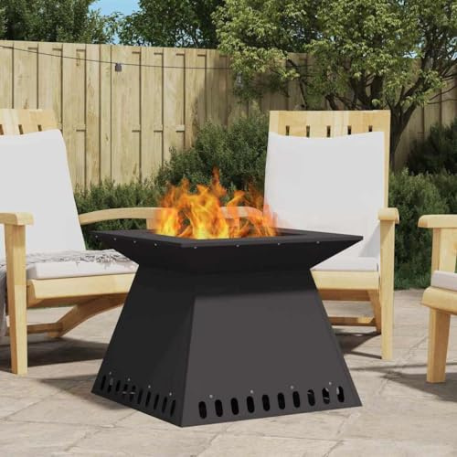 Generico Focolare Nero 60 x 60 x 50 cm Acciaio,Caminetti,858924