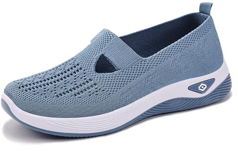 Zapatillas Ortopedicas Mujer 2026 Zapatos Ortopedicos Sin Cordones Calzado Respetuoso Caminar Comodos Senderismo Manos Antideslizantes Ligeras Cómodas para Plataforma