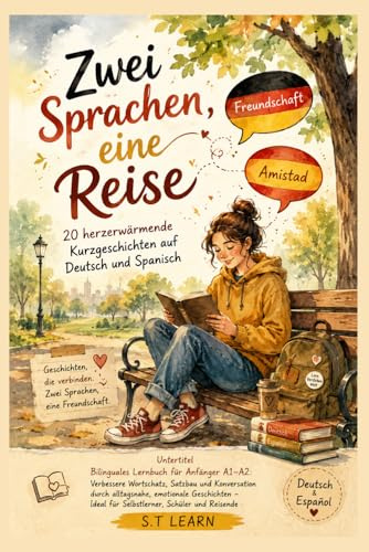 Zwei Sprachen, eine Reise – 20 herzerwärmende Kurzgeschichten auf Deutsch und Spanisch: Bilinguales Lernbuch für Anfänger A1–A2: Verbessere Wortschatz, Satzbau und Konversation durch alltagsnahe