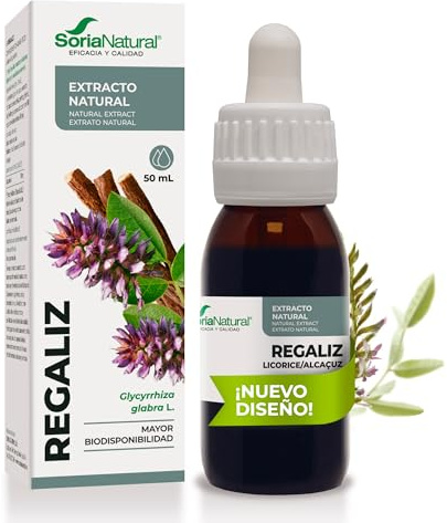 Soria Natural Extracto de Regaliz – Actividad expectorante, Sistema respiratorio - Acción Antiinflamatoria - Botella con 50ml