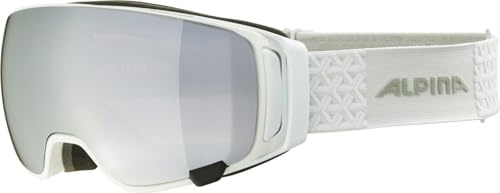 ALPINA Unisex - Erwachsene, DOUBLE JACK MAG Q Skibrille, moongrey, One size