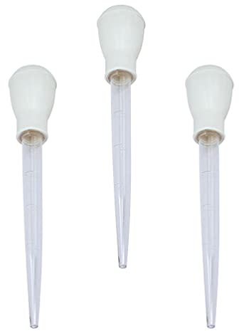 Happyyami 3pcs Aquarium Clean Pipette Manual Water Changer for Fish Tank Waste Remover Feces Waste Remover Convenient Aquarium Dropper