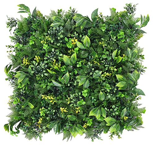 Boshen Artifical Grass Wall Backdrop 12PCS 10x10 Boxwood Panels Grass Boxwood Hedge Wall Greenery UV Protected Artificial Grass Wall Decor for Party Wedding Backyard Indoor Outdoor
