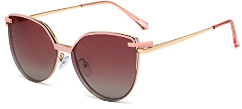 kachawoo Magnetische polarisierte Sonnenbrille Clip auf Brillen Cat Eye Gläser Anti Blue Light Brillen Frauen Fahren