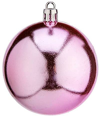 Bolas de Navidad Ø 7 cm 12 Unidades Rosa Plástico