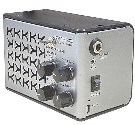 GOKKO 10 W tragbarer wiederaufladbarer Gitarrenverstärker für elektronische Gitarre