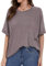 Oversize T-Shirt for Women Short Sleeve Summer Tops Blouse Oversize Crewneck Tee(Grey,XL)