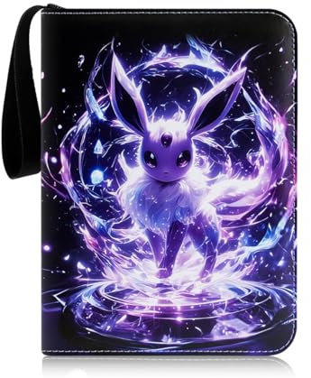 AnnuzoQ Sammelkarten Album für Karten, Sammelkarten Heft 50 Seiten 400 Karten Kapazität, Sammelalbum Karten Halter Ordner Buchk