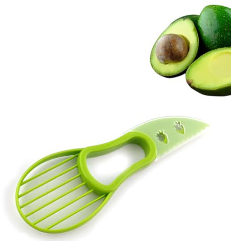 Avocado-Schäler, 3-in-1, Avocadoschneider, Avocado-Schneider und Schaufel für Obst und Gemüse, Avocadoentkerner