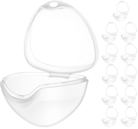 Vaguelly 12pcs Pacifier Storage Box with Dustproof Design Portable Teething Pacifier Case for Travel Organized Storage for Babies