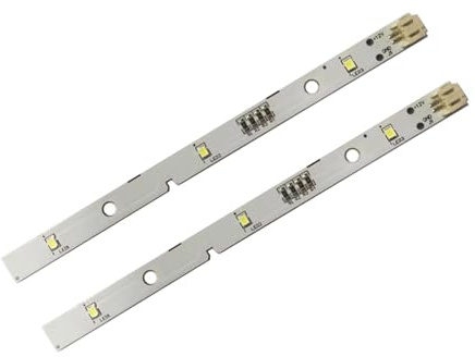 Iuhtrb Paquete doble de tiras de luz LED de bajo consumo para mejorar la visibilidad del refrigerador MDDZ162A 1629348 1529227, 2 unidades