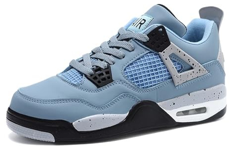 Zapatillas de Baloncesto para Hombre Mujeres,Air 4 Retro Skate clásicas Suela de Goma,Moda Zapatos Deporte Antideslizantes,Botas de Baloncesto para Entrenamiento al Aire Libre Casual Sneakers