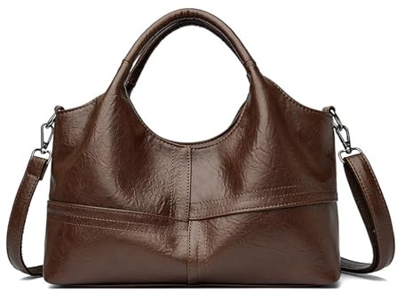 BUKESIYI Mujer Bolsos Bandolera Vestir Casual Bolsos de Mano PU Cuero Piel Convertible ES77379