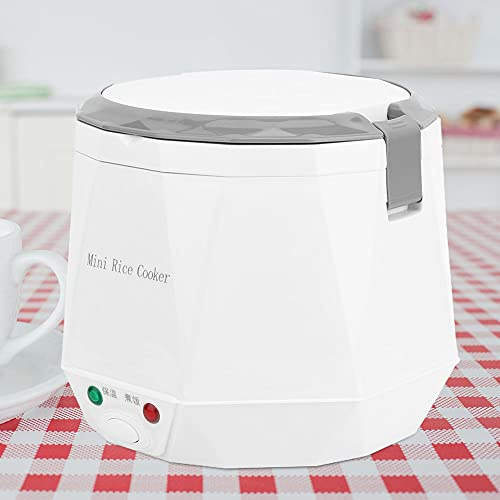 Acouto Mini Olla Arrocera Portátil 16 L para Viaje y Camping Cocción Eléctrica con Placa de Aluminio y Revestimiento Antiadherente Compatible 12 V