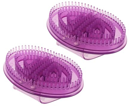 2 Pièces Brosse De Massage Main En Silicone - Appareil De Massage Corporel Pour Pieds, Jambes Et Dos - Outil De Relaxation Manuelle Avec Textures Multiples