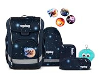 ergobag Schulranzen-Set cubo Light Bundle Set KoBärnikus - Dunkelblau