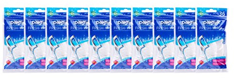 10x DenTek Fresh & White Zahnseidesticks
