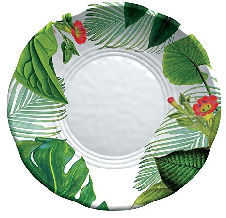 Emporio Zani Touch Mel York - Platos hondos florales, juego de 2 unidades, 100% melamina