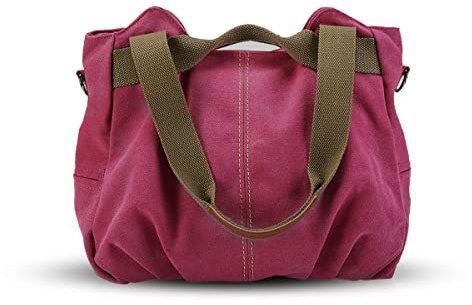 NICOLE & DORIS Canvas Tasche Damen Tragetaschen für Damen Schultertaschen Umhängetasche Leinwand Handtasche Mädchen