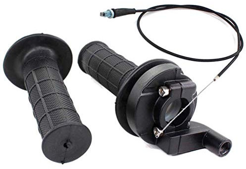 AISEN Universal Dreh Gasgriff Griff Gaszug Twist Grip für 7/8 22mm Lenker 50cc-125cc Pocket Bike Quad ATV Pit Dirt Bike Drehgriff Gummi