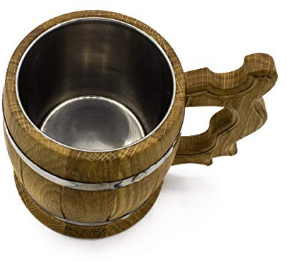Vehi Mercatus Mittelalterlicher Krug aus Holz ca. 0,5L