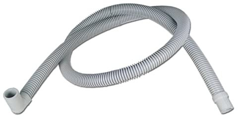 easyPART Kompatibel/Ersatz für EUROPART 10006272 Ablaufschlauch Abpumpschlauch Waschmaschine Spülmaschinen 2,5m Alternativ Endstücke gewinkelt/gerade 22/19mm Durchmesser sehr flexibel mit Haltebogen