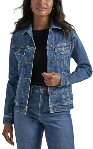 Lee Legendary Rider Denim Jacket Chaqueta Vaquera, Excelente, XL Mujeres