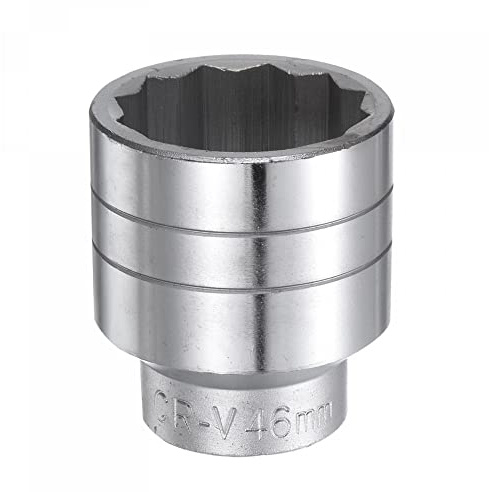sourcing map 46 mm 12-Punkt-Flachsteckschlüssel, 3/4-Zoll-Antrieb, Standard, metrisch, CR-V