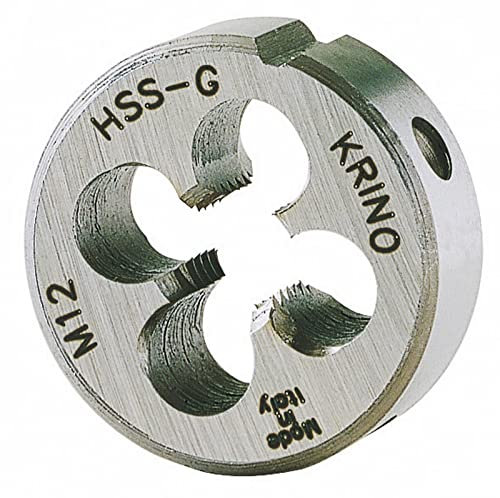 1PEZZO FILIERA TONDA HSS MM.12 X 1,75-DIAMETRO 38 MM
