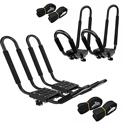 Kajak-Dachträger, 2 Paar Kajak-Dachträger, Kajak, Kanu, Boot, Surfbrett, Dachträger für Auto, SUV, LKW, Querträger
