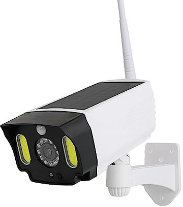 Speesy 2 luces solares con sensor de movimiento, cámara simulada, impermeable, para exteriores, interiores, calle, foco, COB