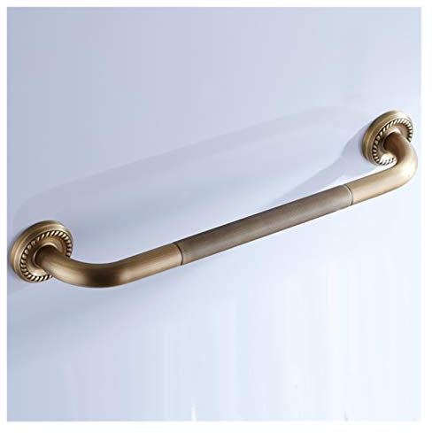Bathroom Hardware Set Bronze Bathroom Accessories Antique Toilet Brush Holder Vintage WC Roll Paper Holder Ceramic Double Cup Holder Brass Soap Dishes (Color : Grab Bars)