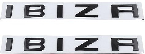 IBIZR Emblema adhesivo para coche etiqueta de desplazamiento de automóvil es adecuada para pegar en todos los coches (negro)
