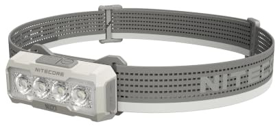 Nitecore Stirnlampe NU27, Kopflampe mit 600 Lumen, USB-C wiederaufladbar, 850 mAh Akku, für Outdoor- und Profi-Anwendungen, weiß
