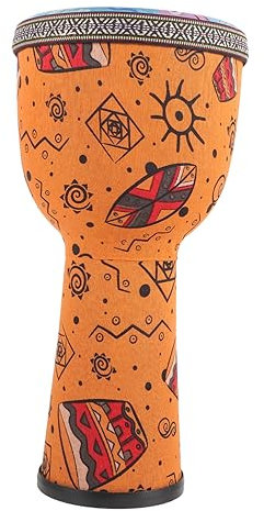 COSMEVIVI Djembe Trommel 8 Zoll Handtrommel Aus Robustem Material Leichtgewichtig Für Kinder Und Erwachsene Spielbares Percussion Instrument Zum Musizieren Und Spielen