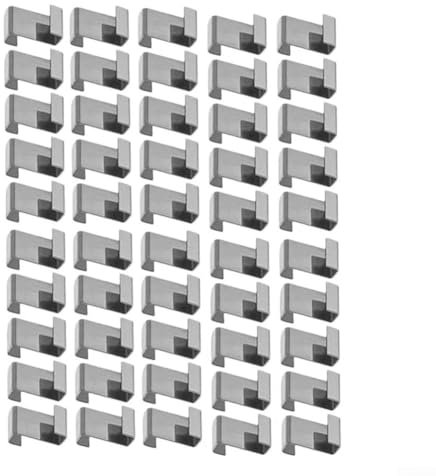 Lot de 50 clips en verre pour serre, accessoires pour vitres en verre, avec clip de fixation en acier inoxydable (50 clips Z)