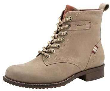 Tamaris dam spetsbåt platt 1–25298–45 stövletter, taupe, 42 EU, toupe, 42 EU