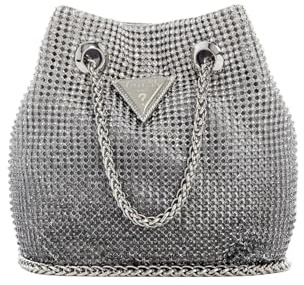 GUESS Zalina Mini Pouch Silver