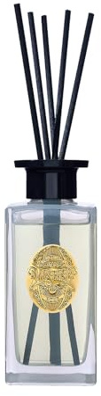 M&SENSE 180ml Raumduft Cremige Vanille Duft|Reed Diffuser mit 7 Duftstäbchen|Luxus Lufterfrischer für Badezimmer,Wohnung,Heimdekoration|Raumduft Stäbchen|Bathroom Shelf Decor