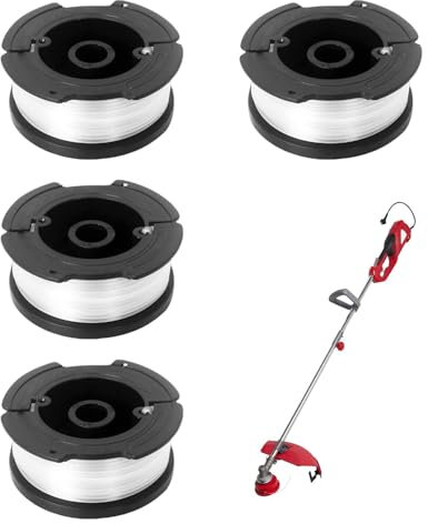 4 Pcs Strimmer Spool for Black and Decker,Strimmer Wire Refills 30ft Each,AF-100 Strimmer Line Φ1.65mm,Grass Trimmer Wire Replacement,for GL400/A6485/ST5530-GB/GLC3630L20-GB/STC1820PC-GB/BESTA525-530