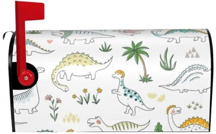 sttung Briefkastenabdeckung mit Dinosaurier-Motiv, stilvolles Design, schützen und verschönern Sie Ihren Briefkasten noch heute