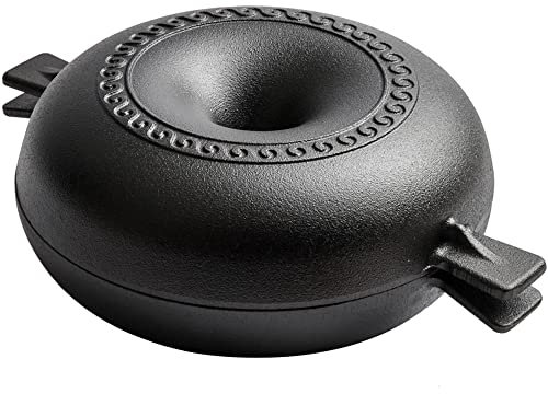 BNCXMO Dicked Gusseisen geröstete Süßkartoffelpfanne, multifunktionale Backpfanne, geröstete Süßkartoffelpfanne mit Haushalt, Eisen, gesunde, gesunde Backform, 28 cm (22 cm)